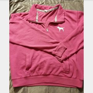 Victoria's Secret Love Pink Quarter Zip
